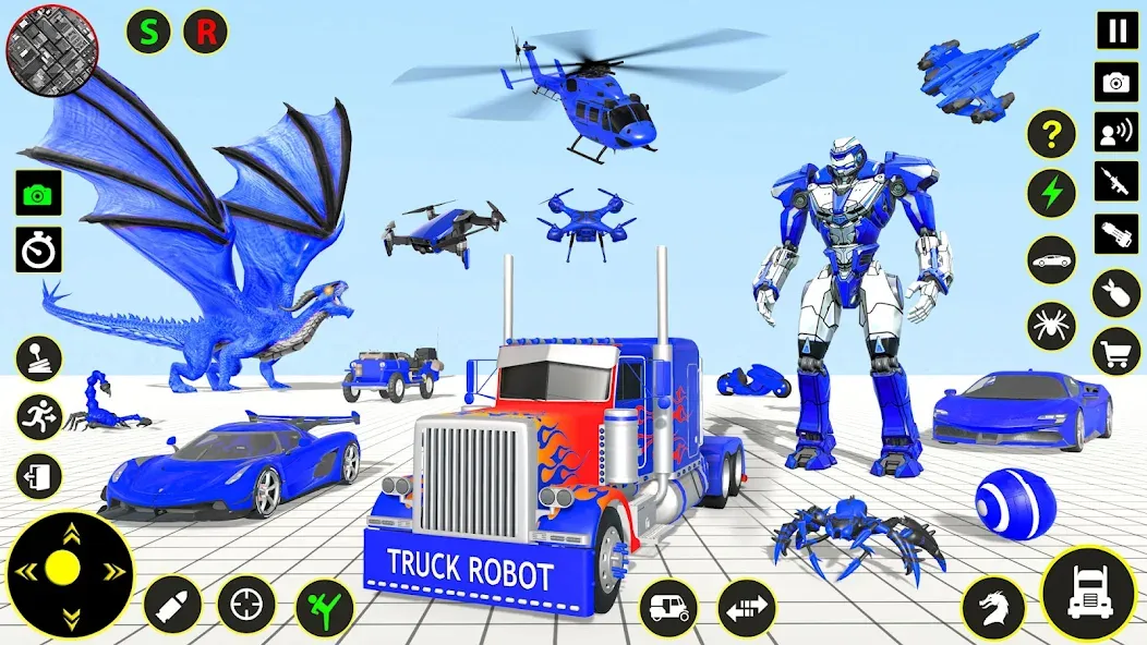Truck Game - Car Robot Games [МОД: Меню, Бесконечные монеты и Открытые уровни] Screenshot 1