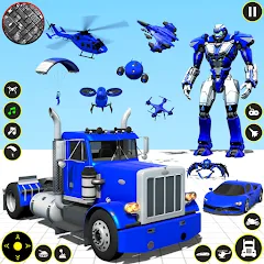 Скачать Truck Game - Car Robot Games [МОД: Меню, Бесконечные монеты и Открытые уровни] | Взлом Truck Game - Car Robot Games на Андроид