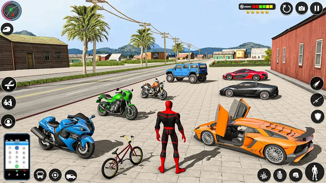 Spider Rope Games - Crime Hero [МОД: Все открыто, Дополнительные деньги и Меню MOD] Screenshot 1