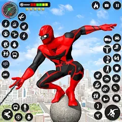 Скачать Spider Rope Games - Crime Hero [МОД: Все открыто, Дополнительные деньги и Меню MOD] | Взлом Spider Rope Games - Crime Hero на Андроид