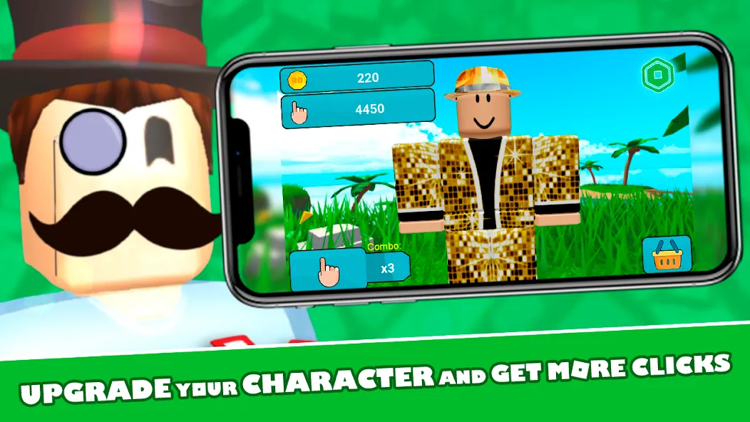 RoClicker - Robux (РоКликер) [МОД: Деньги, Монеты и Меню MOD] Screenshot 2