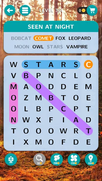 World of Word Search [МОД: Бесконечные деньги, Монеты и Мега MOD] Screenshot 2