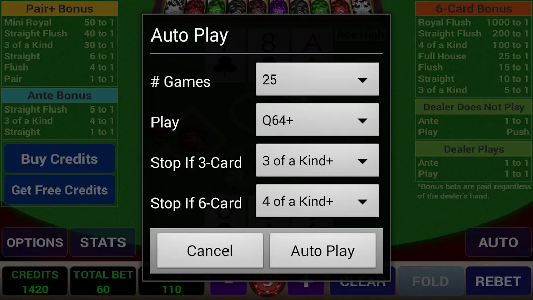 Ace 3-Card Poker (эйс 3) [MOD: Все разблокировано] - Скриншот 5