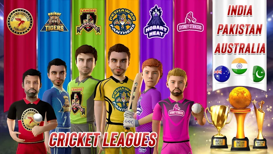 RVG Real World Cricket Game 3D (РВГ Реальная Мировая Крикетная Игра 3D) [МОД: Бесконечные деньги, Монеты и Мега MOD] Screenshot 5