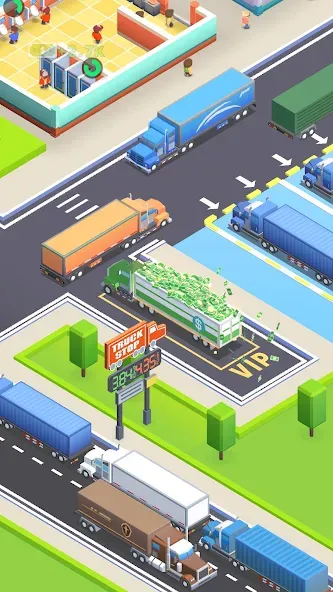Travel Center Tycoon [МОД: Бесконечные деньги, Монеты и Мега MOD] Screenshot 1