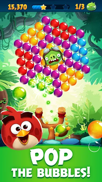 Angry Birds POP Bubble Shooter (Энгри Брдс ПОП Бабл Шутер) [МОД: Все открыто, Дополнительные деньги и Меню MOD] Screenshot 1