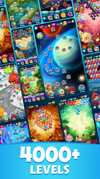 Angry Birds POP Bubble Shooter (Энгри Брдс ПОП Бабл Шутер) [МОД: Все открыто, Дополнительные деньги и Меню MOD] Screenshot 2