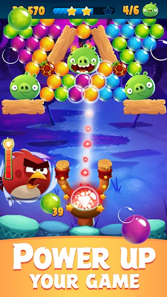 Angry Birds POP Bubble Shooter (Энгри Брдс ПОП Бабл Шутер) [МОД: Все открыто, Дополнительные деньги и Меню MOD] Screenshot 4