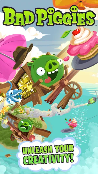 Bad Piggies (Бэд Пиггиз) [МОД: Много денег, Монет и Все открыто] Screenshot 1