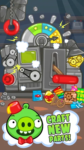 Bad Piggies (Бэд Пиггиз) [МОД: Много денег, Монет и Все открыто] Screenshot 3