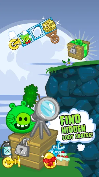 Bad Piggies (Бэд Пиггиз) [МОД: Много денег, Монет и Все открыто] Screenshot 4