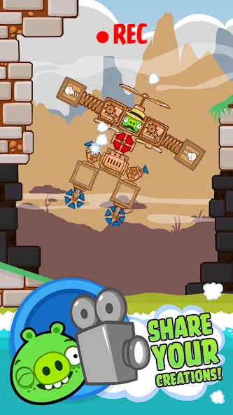 Bad Piggies (Бэд Пиггиз) [МОД: Много денег, Монет и Все открыто] Screenshot 5