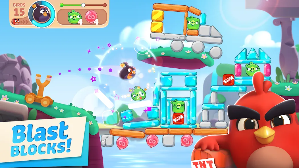 Angry Birds Journey (Энгри Бердс Джорни) [МОД: Много денег, Монет и Все открыто] Screenshot 1