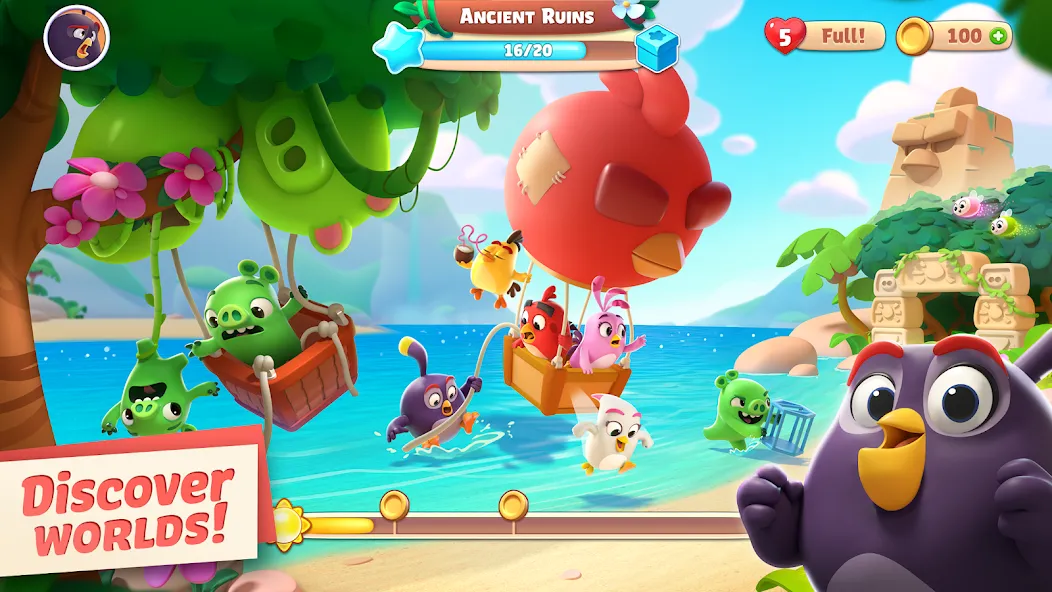 Angry Birds Journey (Энгри Бердс Джорни) [МОД: Много денег, Монет и Все открыто] Screenshot 2