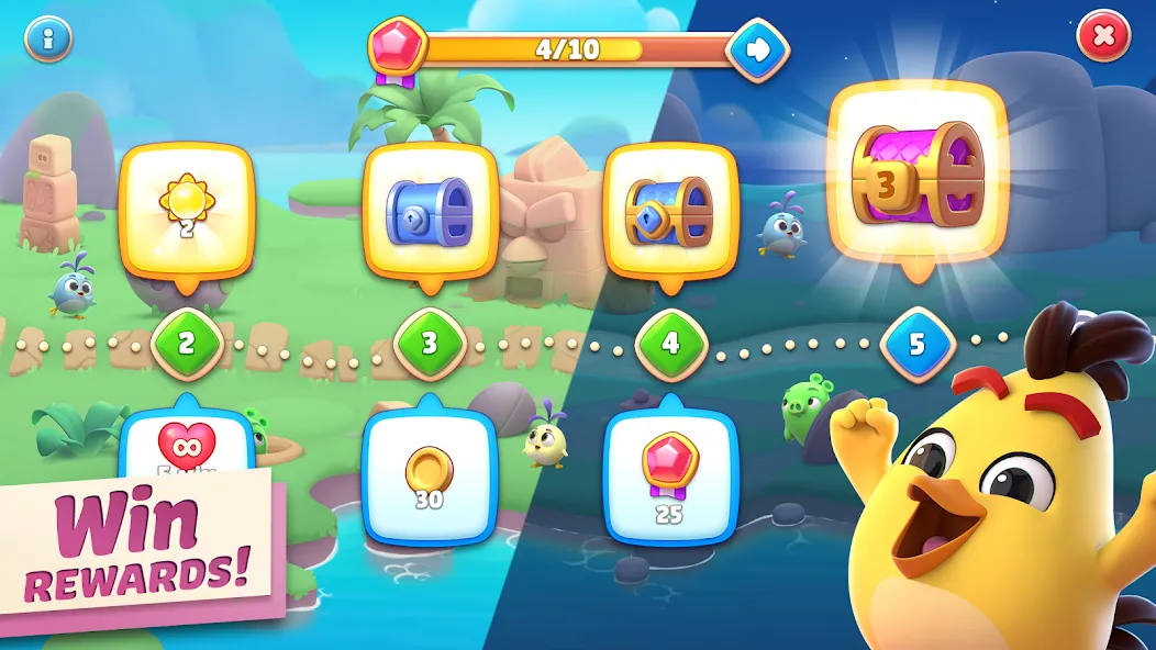 Angry Birds Journey (Энгри Бердс Джорни) [МОД: Много денег, Монет и Все открыто] Screenshot 4