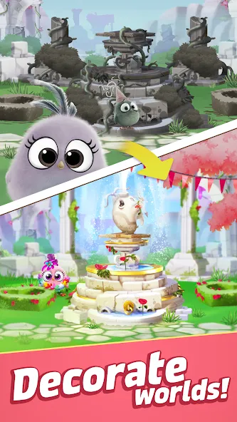 Angry Birds Match 3 (Энгри Бердс Матч 3) [МОД: Много денег, Монет и Все открыто] Screenshot 4