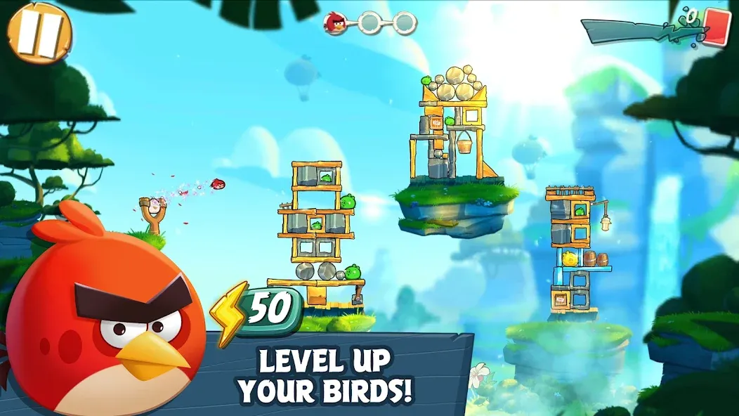 Angry Birds 2 (Энгри Бердс 2) [МОД: Много монет, Открытые уровни и Мега MOD] Screenshot 2