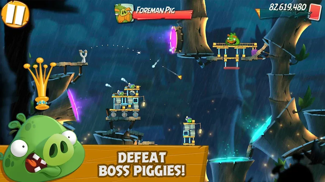 Angry Birds 2 (Энгри Бердс 2) [МОД: Много монет, Открытые уровни и Мега MOD] Screenshot 4