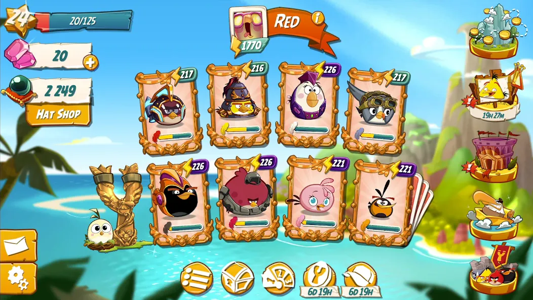 Angry Birds 2 (Энгри Бердс 2) [МОД: Много монет, Открытые уровни и Мега MOD] Screenshot 5