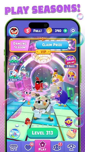 Angry Birds Dream Blast (Энгри Бердс Дрим Бласт) [МОД: Бесконечные деньги, Монеты и Мега MOD] Screenshot 3