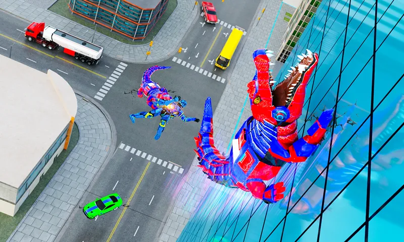 Robot Game Transform Crocodile [МОД: Много денег, Монет и Все открыто] Screenshot 1