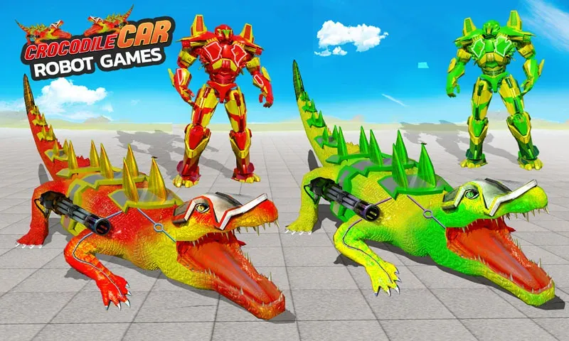 Robot Game Transform Crocodile [МОД: Много денег, Монет и Все открыто] Screenshot 4