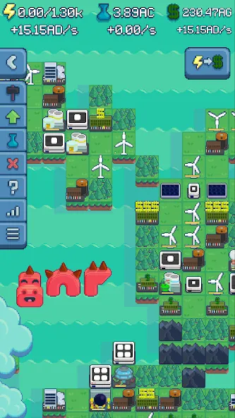 Reactor - Energy Sector Tycoon [МОД: Меню, Бесконечные монеты и Открытые уровни] Screenshot 2