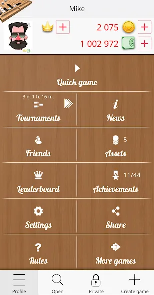 Backgammon Online [МОД: Деньги, Монеты и Меню MOD] Screenshot 5