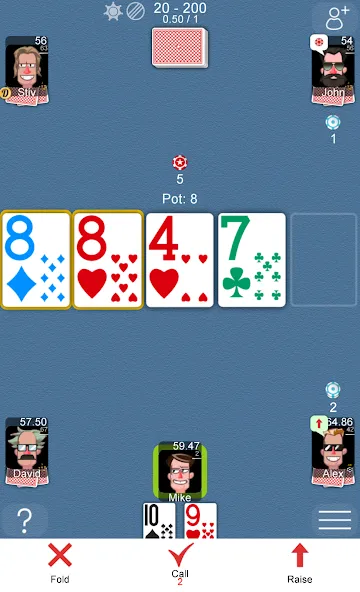 Poker Online [МОД: Меню, Бесконечные монеты и Открытые уровни] Screenshot 1