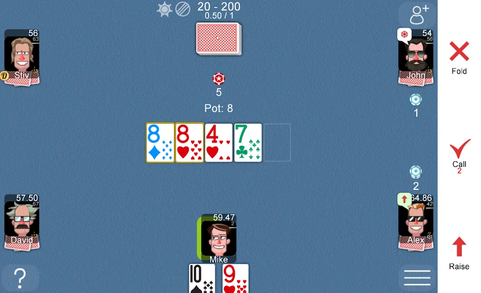 Poker Online [МОД: Меню, Бесконечные монеты и Открытые уровни] Screenshot 3