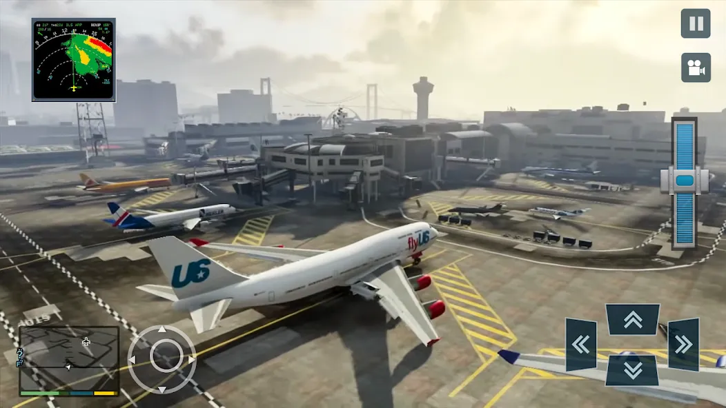 Real Plane Flying Simulator [МОД: Много денег, Монет и Все открыто] Screenshot 1