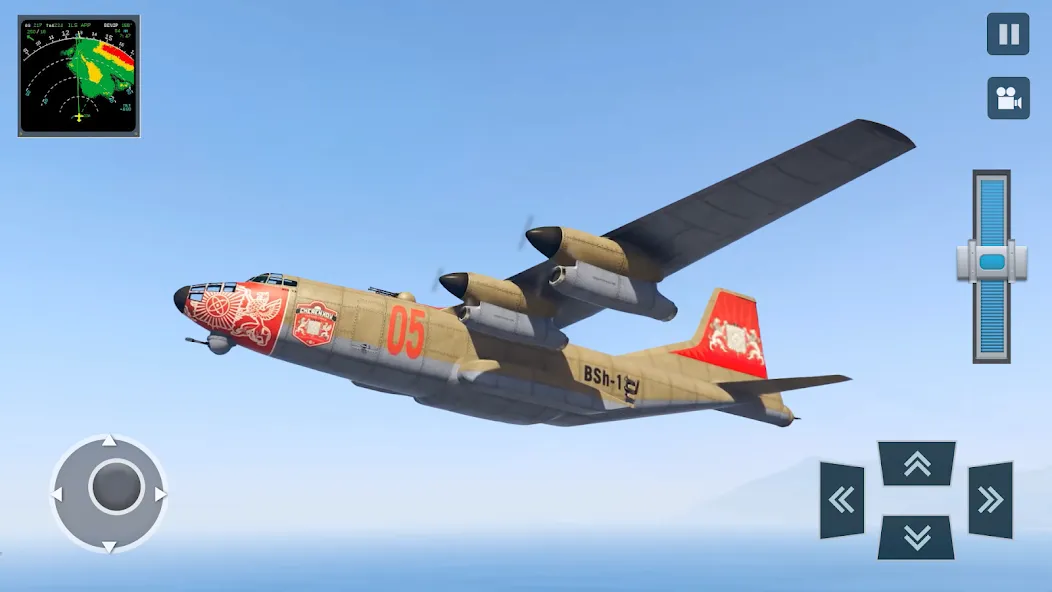 Real Plane Flying Simulator [МОД: Много денег, Монет и Все открыто] Screenshot 2