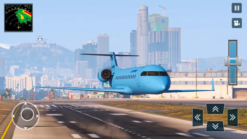 Real Plane Flying Simulator [МОД: Много денег, Монет и Все открыто] Screenshot 4