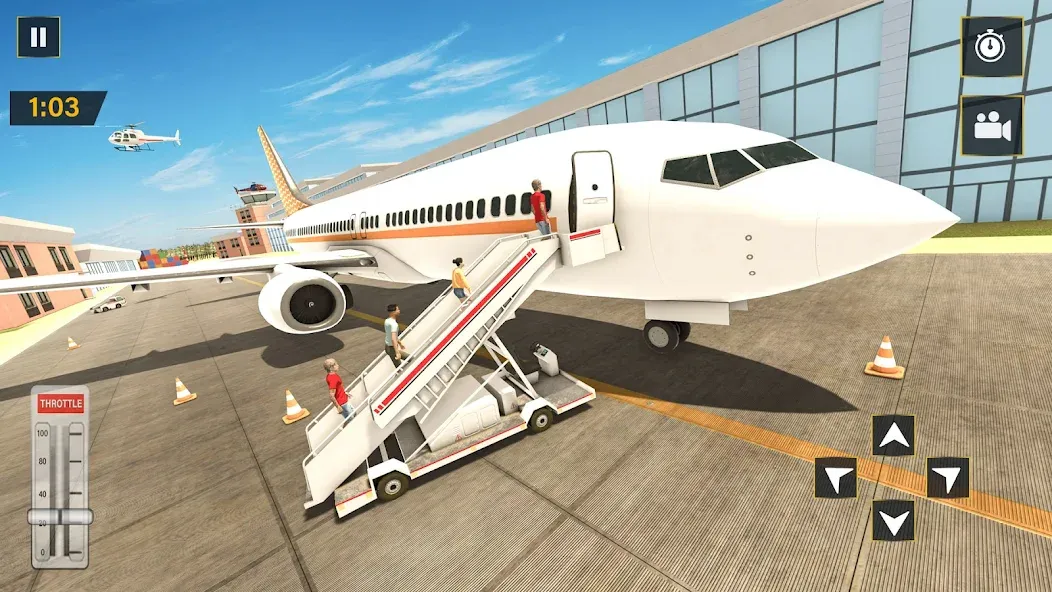 Real Plane Flying Simulator [МОД: Много денег, Монет и Все открыто] Screenshot 5