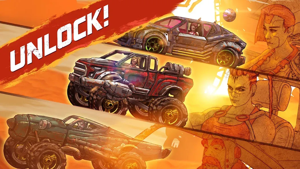 Road Warrior: Nitro Car Battle (Роуд Ворриор Нитро) [МОД: Много денег, Монет и Все открыто] Screenshot 4