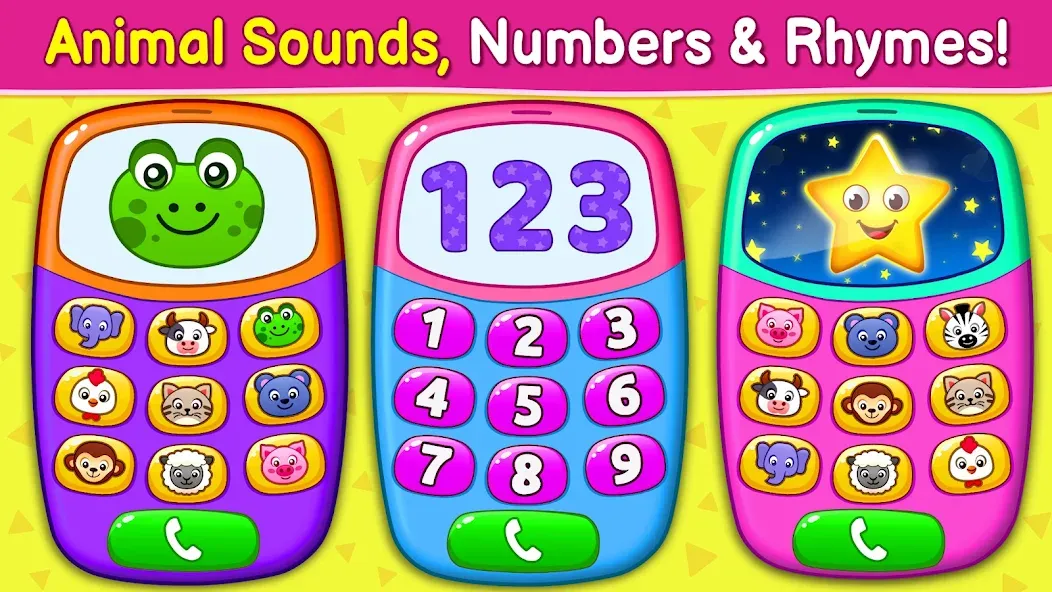 Baby Games: Piano & Baby Phone (Бейби Геймс) [МОД: Деньги, Монеты и Меню MOD] Screenshot 1