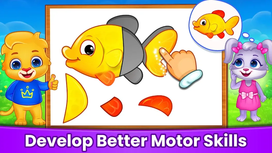 Puzzle Kids: Jigsaw Puzzles [МОД: Бесконечные деньги, Монеты и Мега MOD] Screenshot 5