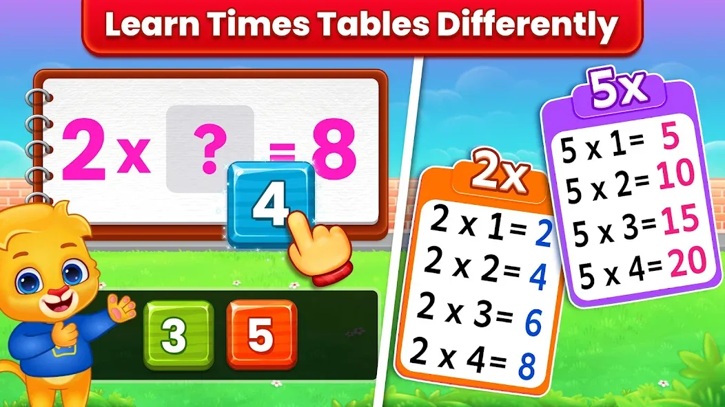 Kids Multiplication Math Games [МОД: Бесконечные деньги, Монеты и Мега MOD] Screenshot 2
