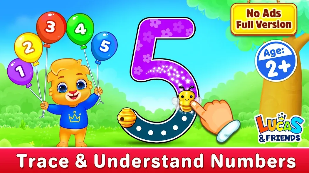 123 Numbers - Count & Tracing [МОД: Все открыто, Дополнительные деньги и Меню MOD] Screenshot 1