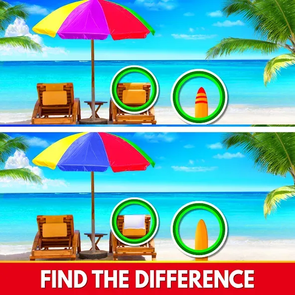 Find The Differences - Spot it [МОД: Бесконечные деньги, Монеты и Мега MOD] Screenshot 1