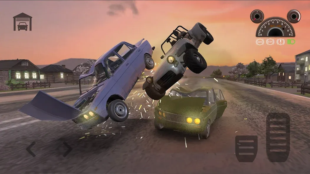 Car Crash Racing - Russia (Кар Краш Рейсинг) [МОД: Меню, Бесконечные монеты и Открытые уровни] Screenshot 1