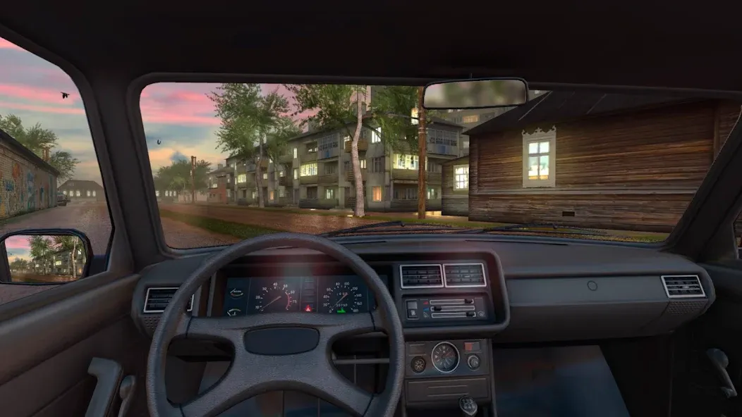 Traffic Racer Russian Village [МОД: Меню, Бесконечные монеты и Открытые уровни] Screenshot 4