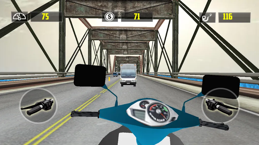 Traffic Rider+ [МОД: Много монет, Открытые уровни и Мега MOD] Screenshot 1
