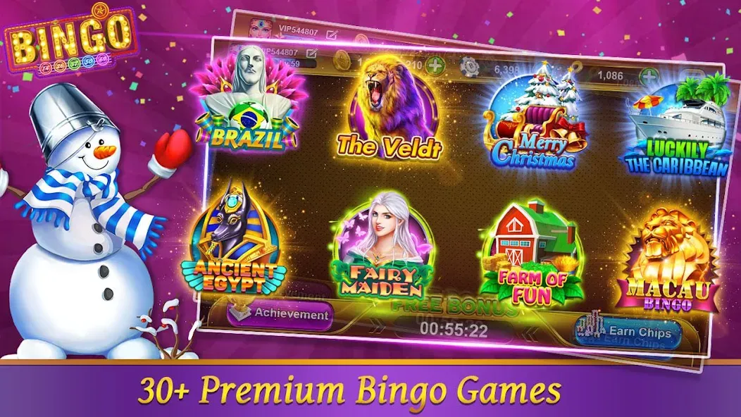 Bingo Happy HD - Bingo Games (Бинго Хэппи ХД) [МОД: Все открыто, Дополнительные деньги и Меню MOD] Screenshot 1