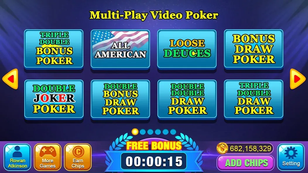 Video Poker Games - Multi Hand (Видео покер игры) [МОД: Много денег, Монет и Все открыто] Screenshot 2