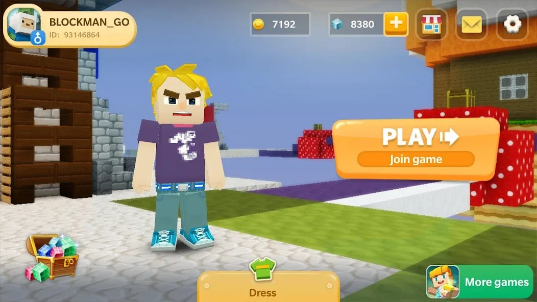 Sky Wars for Blockman Go (Скай Варс для Блокман Го) [МОД: Все открыто, Дополнительные деньги и Меню MOD] Screenshot 1