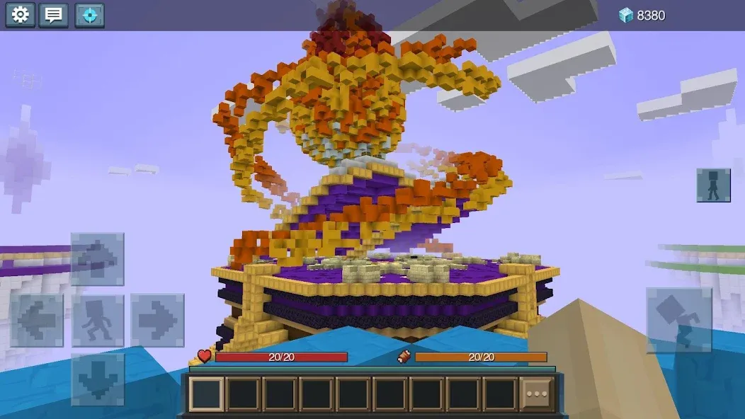 Sky Wars for Blockman Go (Скай Варс для Блокман Го) [МОД: Все открыто, Дополнительные деньги и Меню MOD] Screenshot 2
