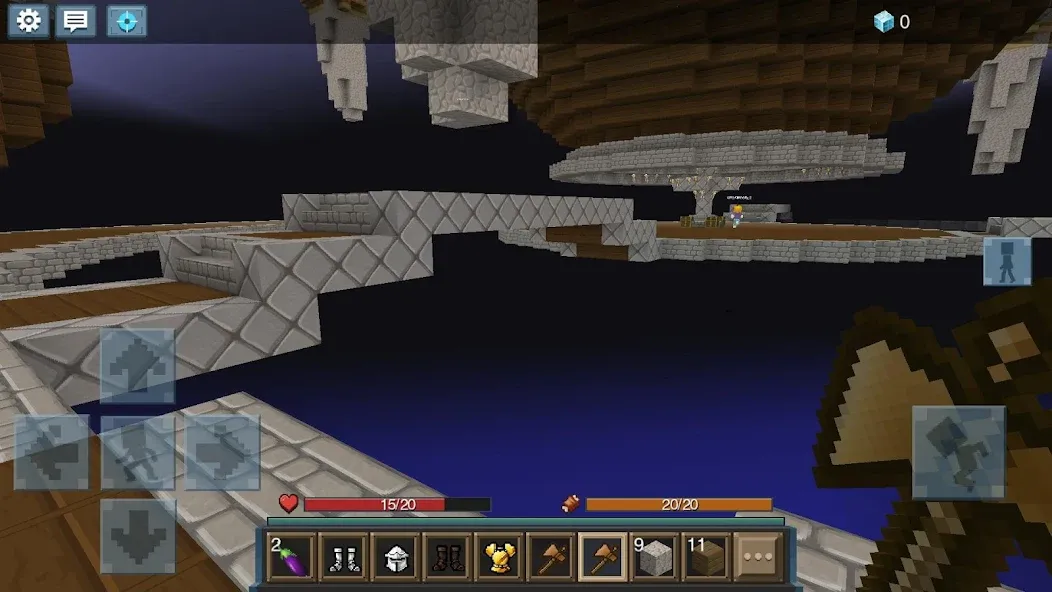 Sky Wars for Blockman Go (Скай Варс для Блокман Го) [МОД: Все открыто, Дополнительные деньги и Меню MOD] Screenshot 3