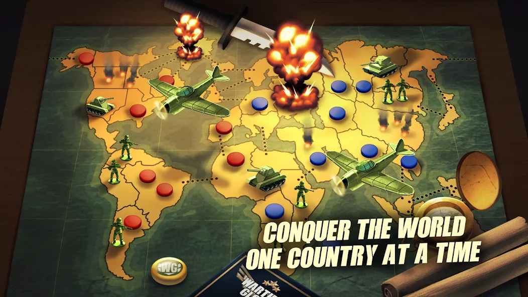 Risk of War - Wartime Glory [МОД: Меню, Бесконечные монеты и Открытые уровни] Screenshot 2