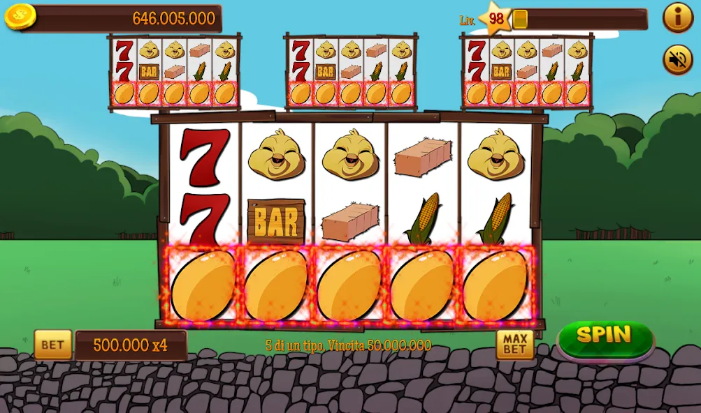 Slot Gallina 4 (Слот Галлина 4) [МОД: Все открыто, Дополнительные деньги и Меню MOD] Screenshot 1